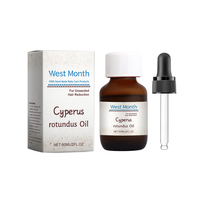 West&Month Cyperi Rhizoma Hair Removal Care Oil, Cyperi Rhizoma Plant Essential Oil Body Moisturizing And Nourishing Hair Removal Care Oil