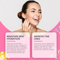 Collagen Cream Hydrating Facial Treatment Reduces Fine Lines, Brightens Skin Tone And Moisturizes Skin