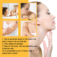 Turmeric Body Scrub Cleanses Skin Exfoliating Melanin Whitening Moisturizing Skin Scrub