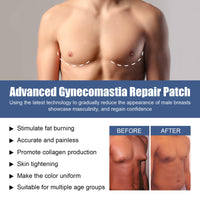 East Moon Men's Breast Firming Patch, Men's Chest Skin Firming Anti-Sagging Chest Muscle Care Patch