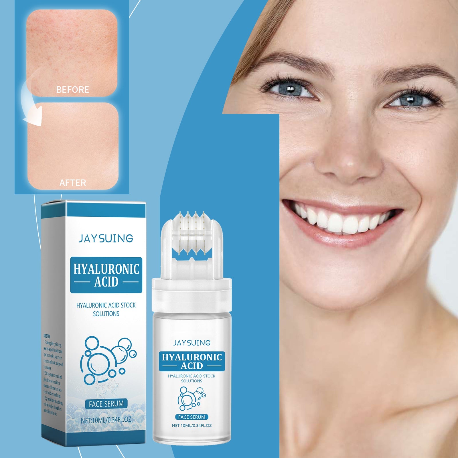 Hyaluronic Acid Stock Solutions, Improve The Skin Pores Hydrating Facial Luster
