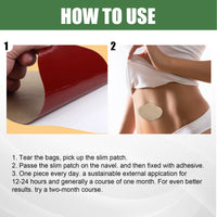 EELHOE Wormwood Slimmed Belly Button Sticker, Slimming Firming and Shaping Belly Patch