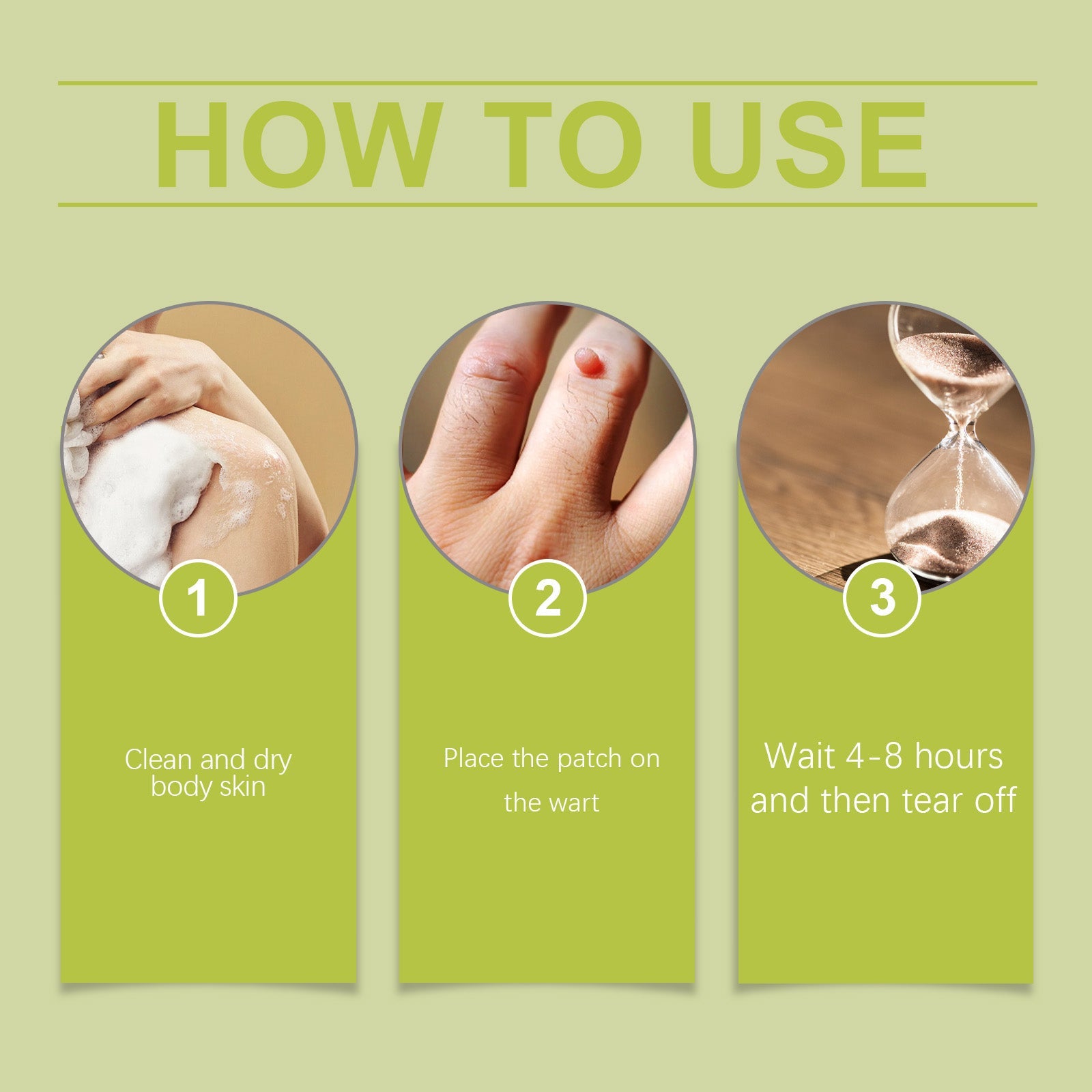 Wart Patch, Skin Label Repair Smooth Skin Gentle Cleanser Wart Corns Care Patch