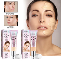 Face Repair Cc Cream Natural Concealer, Water Resistant, Moisturizing And Repairing Brightening Skin
