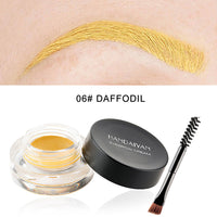 HANDAIYAN 12 Colors Waterproof Eyebrow Dyeing Cream Multifunctional Eyeliner Does Not Fade