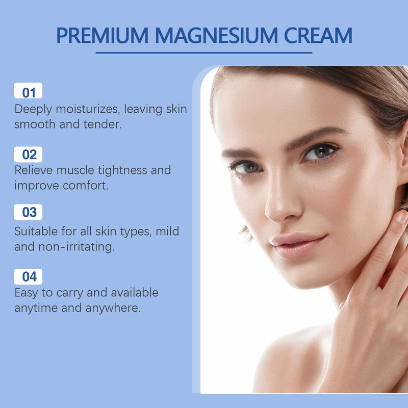 Sleep Magnesium Cream, Body Moisturizing And Refreshing Lavender Fragrance Care Sleep Body Lotion