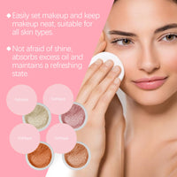 Eelhope The Setting Powder With Brush (Beige) Has A Natural, Light, Fine, Breathable And Snaky Look. It Is Suitable For Both Dry And Wet Use And Can Last For A Long Time Without Fading
