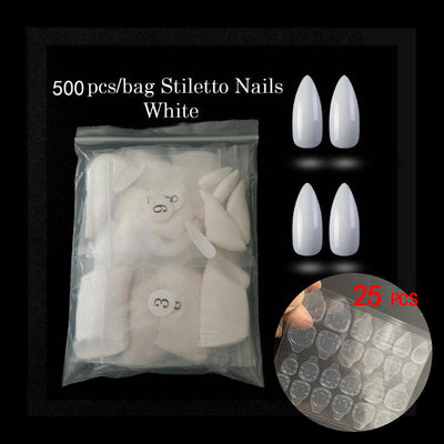 Stiletto-White-500pcs