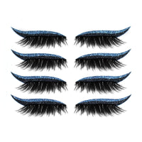 New Glitter Self-Adhesive Eyeliner Eyeshadow Sticker Double Eyelid False Eyelashes Waterproof Party Eye Makeup Sticker