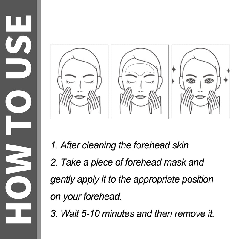 Forehead Mask, Fade Fine Sichuan Lines Smooth Forehead Wrinkles Moist Firming Skin Frontal Membrane