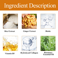 Rice Dense Hair Shampoo Deep Clean Thick Hair Moisturizing Hair Root Solid Hair Care Shampoo