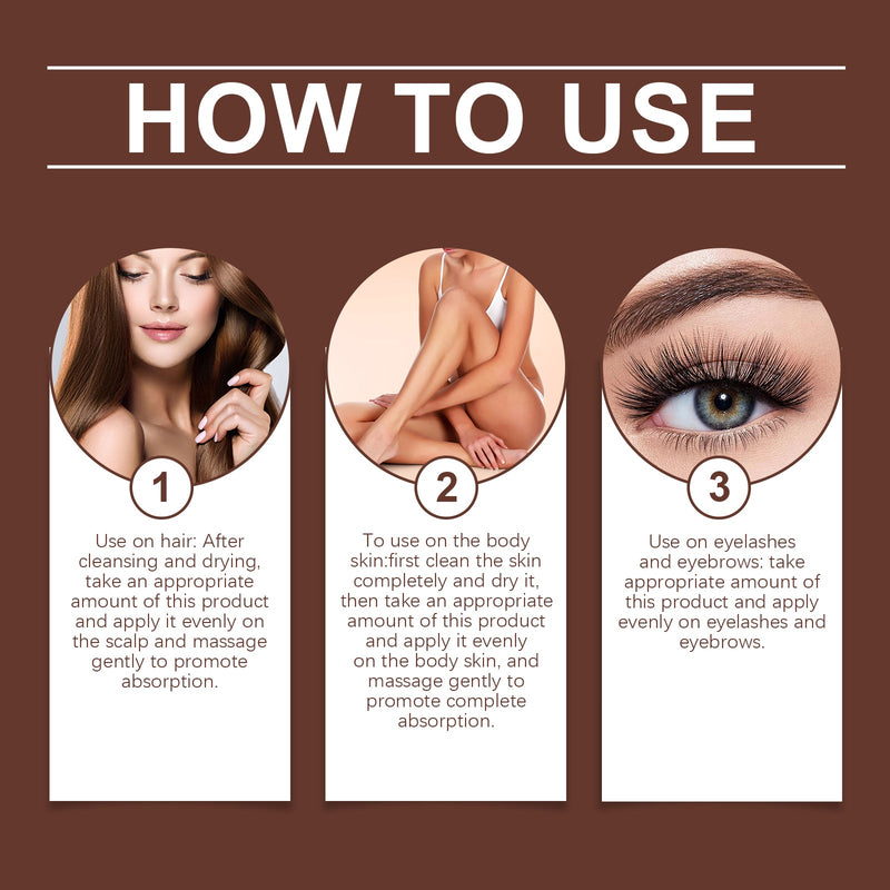 West&Month Multi-Effect All-In-One Castor Oil, Multi-Effect Care Moisturizing Skin, Eyelash And Eyebrow Maintenance Essential Oil