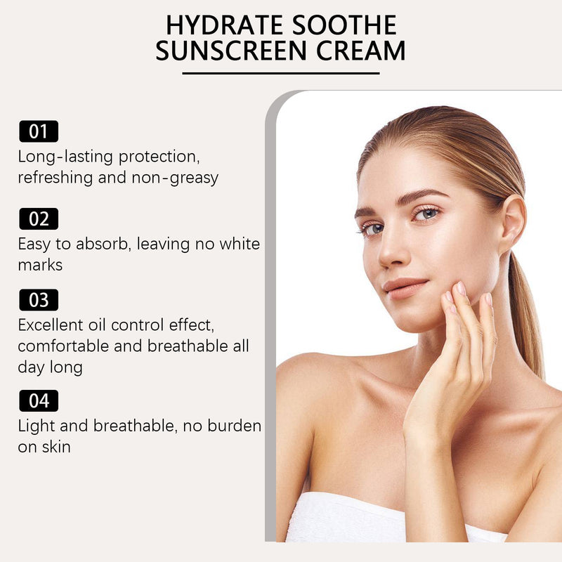Viareline Oil Control Protective Cream Moisturizes Fresh, Non-Greasy, Hydrating And Isolating Uv Protective Cream