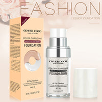 Color Changing Liquid Foundation Temperature Changing Complexion Liquid Foundation Color Changing Brightening Concealer Liquid Bb Cream