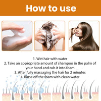Rice Dense Hair Shampoo Deep Clean Thick Hair Moisturizing Hair Root Solid Hair Care Shampoo