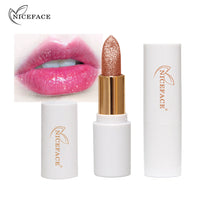 NICEFACE Charming Color-Changing Lipstick Bling Bling Slightly Flashing Warm Moisturizing Lipstick Waterproof And Not Easy To Fade