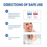 Fresh Breath Tooth Powder, Teeth Cleaning Yellow Teeth Stain Removal Tartar Beauty Whitening Oral Care