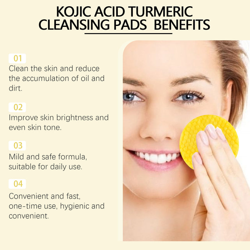 Hoygi Turmeric Acid Cleansing Pad - Pore Cleansing Gentle Exfoliating Care