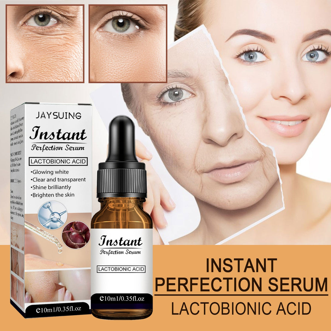 Anti-Wrinkle Pore-Minimizing Serum - Moisturizing & Tightening Skin Treatment