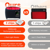 Infrared vibration massage hot compress belt