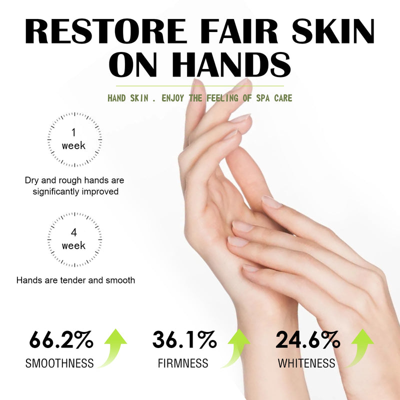 West&Month Green Tea Moist Repair Hand Mask, Moisturizing Tender Skin Removing Dead Skin Preventing Dry Cracking And Firming Care Hand Mask