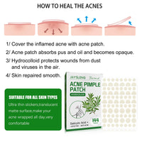 Jaysuing Waterproof Invisible Acne Patch Lighten Acne Acne Print Moisturizing Repair Clear Patch