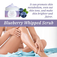 Blueberry Whipped Scrub, Exfoliating Tender Lighten Body Dull Brightening Skin Scrub