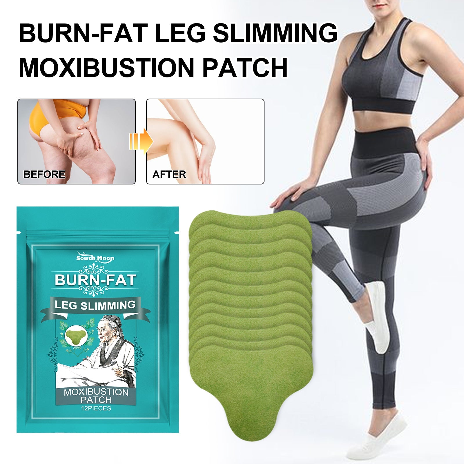 Leg Slimming Moxibustion Patch, Beautifying Leg Skin Lifting And Tightening Body Sculpting Patch