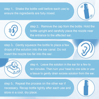 OUHOE Tinnitus Relief Spray, Relieves Ear Discomfort Earplugs Earwax Cleaning Ear Care Spray
