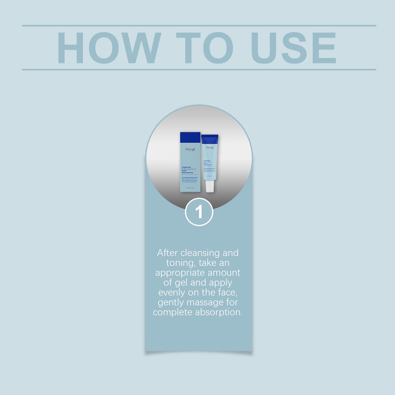 Hoygi Hydrating And Hydrating Facial Gel, Hyaluronic Acid Hydrating Gel