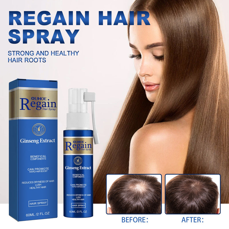 OUHOE Regain Hair Spray, Moisturize And Repair Dry Hair And Frizz, Strengthen Hair And Prevent Hair Loss