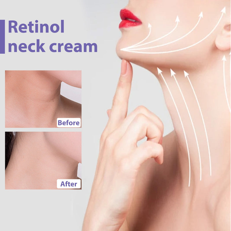Retinol Neck Cream, Reduces Neck Lines, Moisturizes And Tightens Neck Skin Neck Massage Cream