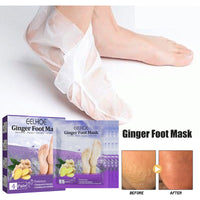 EELHOE Ginger Foot Mask (Box) Foot Moisturizing, Nourishing, Rejuvenating, Exfoliating, Removing Dead Skin, Dry And Cracked Skin Care Foot Mask