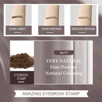 Eyebrow Stamp, Lazy Eyebrows Fill Makeup Eyebrow Cake Waterproof Hairline Powder