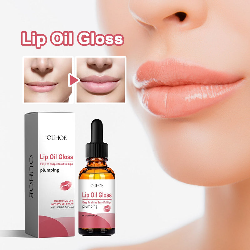 Lip Oil Gloss, Moisturizing And Hydrating Lip Care Lighten Lip Lines Hydrating And Anti-Cracking Essential Oil