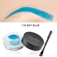 HANDAIYAN 12 Colors Waterproof Eyebrow Dyeing Cream Multifunctional Eyeliner Does Not Fade