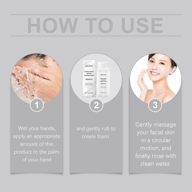 EELHOE Cleansing Flour - Gentle Facial Cleanser, Refreshing Non-Greasy Care