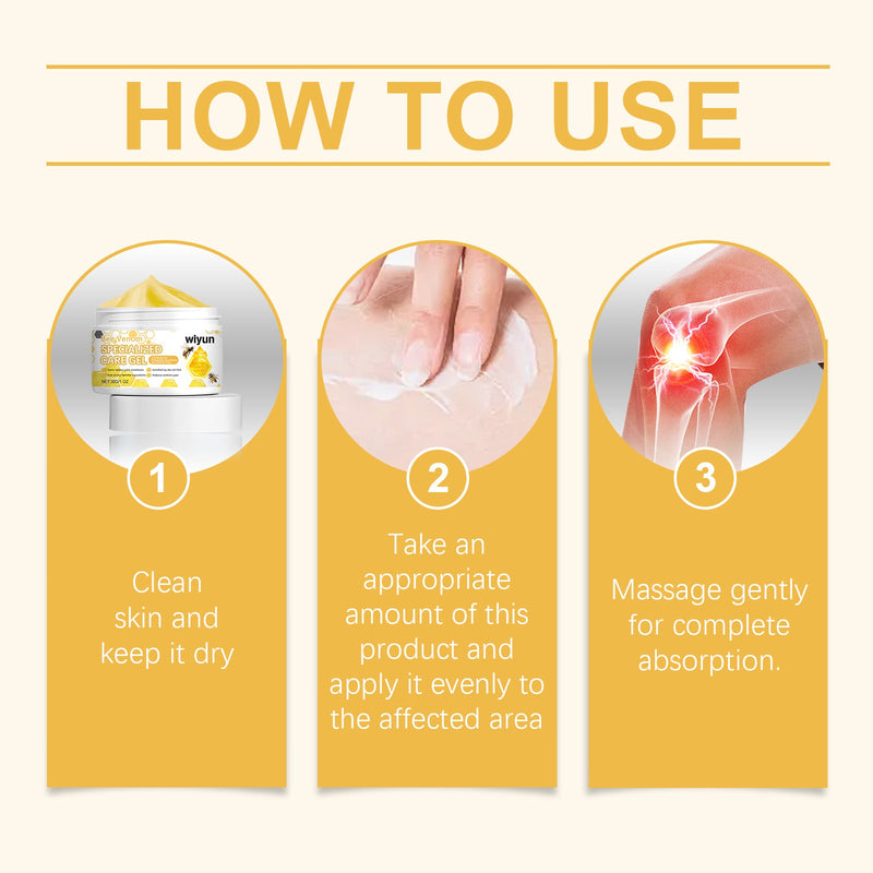 Wiyun Bee Venom Specialized Care Gel, Apply An External Bone Care Cream To Soothe Sore Joints And Muscles