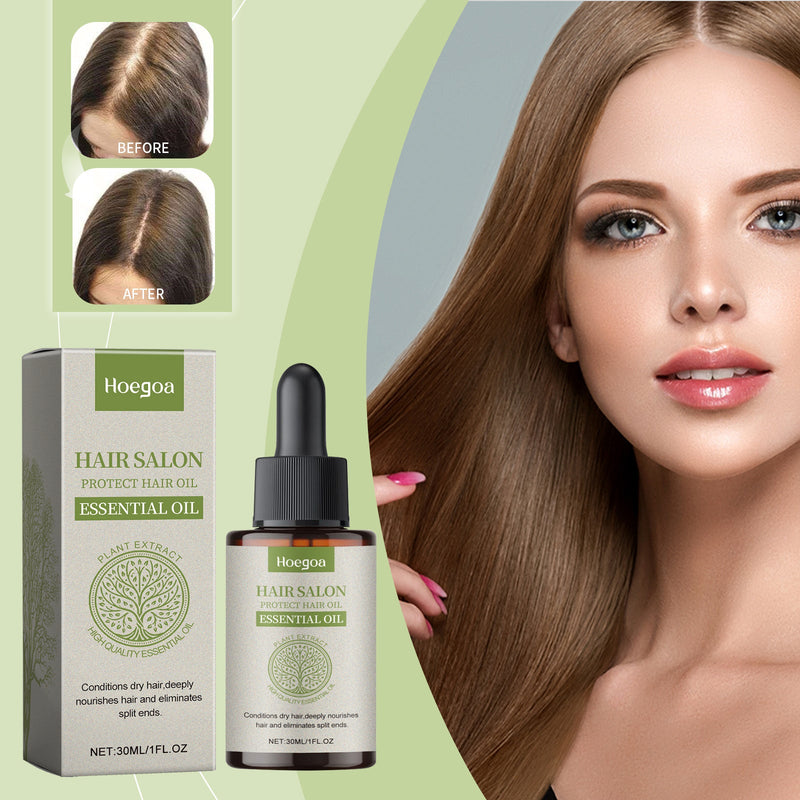 Hoegoa Hair Care Soft Essential Oil, Natural Luster, Rejuvenate Hair Vitality, Nourish Hair Soft And Glossy Essential Oil