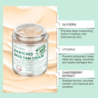Wild Yam Body Moisturizer Nourishes, Hydrates, Firming, Lightening And Delicate Skin Yam Cream