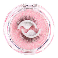 New Product Glue-Free Self-Adhesive Eyelashes Spare Glue Strip Temperature-Sensing Self-Adhesive False Eyelashes Curling Realistic Natural False Eyelashes