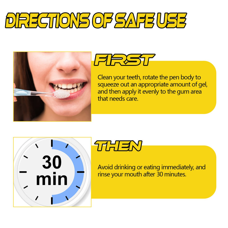Propolis Gum Care Gel, Oral Care Clean And Repair Teeth Yellow Stains Whitening Teeth