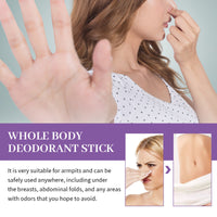 Whole Body Deodorant, Keep Fragrance Fresh Fade Cover Body Odor Deodorant Stick