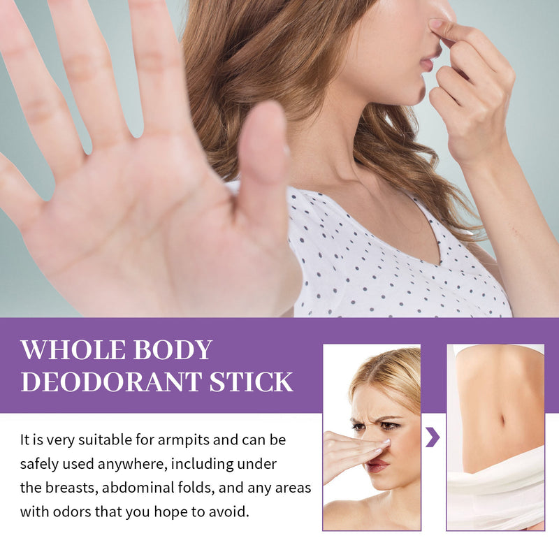 Whole Body Deodorant, Keep Fragrance Fresh Fade Cover Body Odor Deodorant Stick