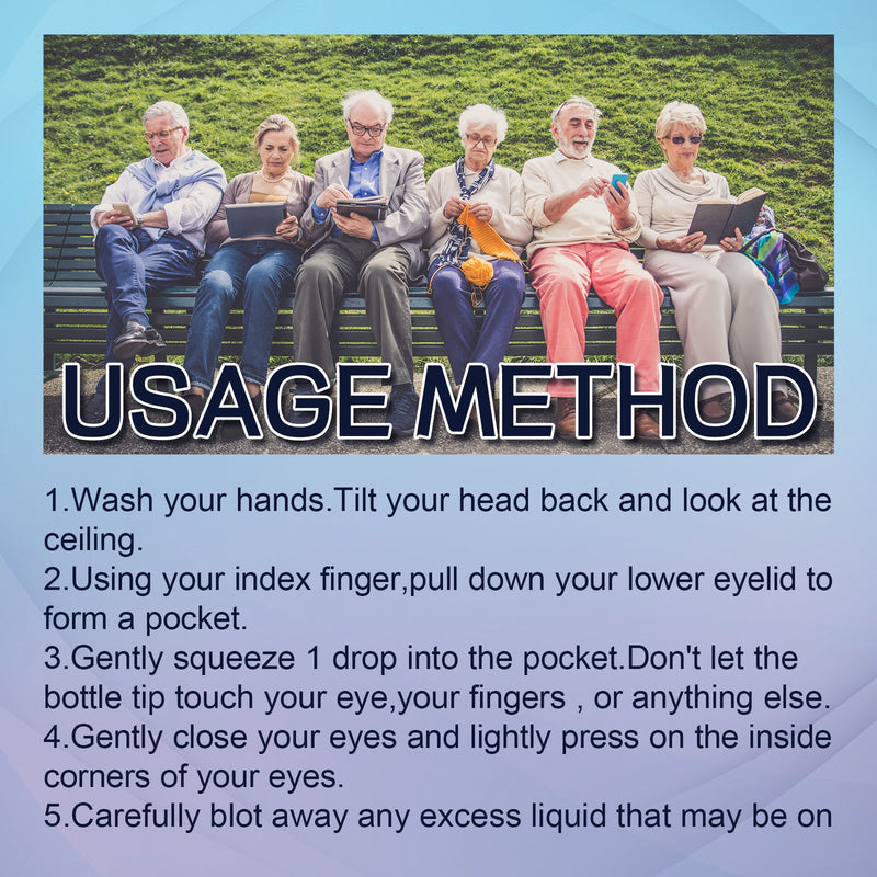 Lubricant Eye Drops, Relieve Redness Eye Fatigue Dryness Blurred Vision And Moisturize Eye Care Solution