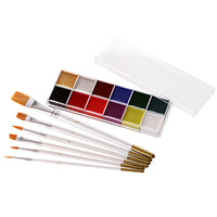 Fit Colors 12 Colors Face Color Water Soluble Body Paint Halloween Masquerade Makeup