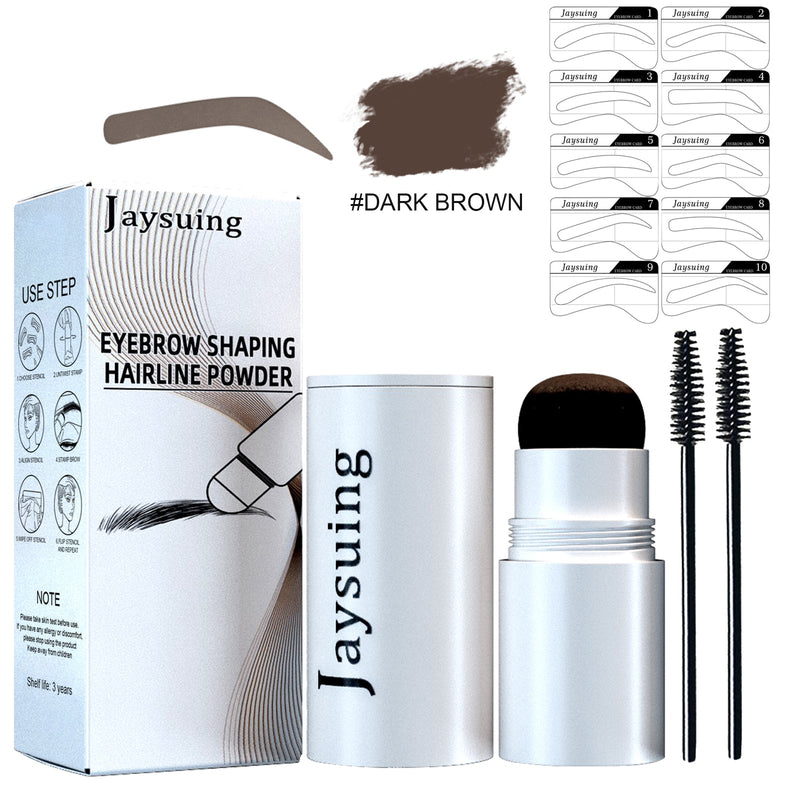Eyebrow Print Set, Embellishing Hairline Eyebrow Contour Shadow Portable Eyebrow Powder