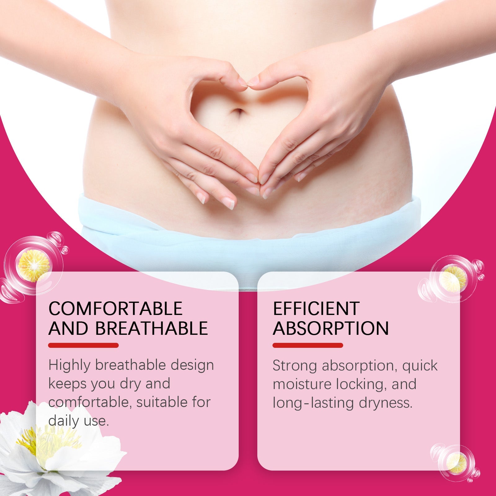 Feminine Hygiene Pad Feminine Hygiene Deep Cleaning Thin, Comfortable And Breathable Daily Sanitary Pad
