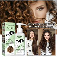 West&Month Curly Hair Elastin, Moisturizing Curly Hair Styling Fluffy Elastic Strong Hair Smoothing Frizz And Hair Care