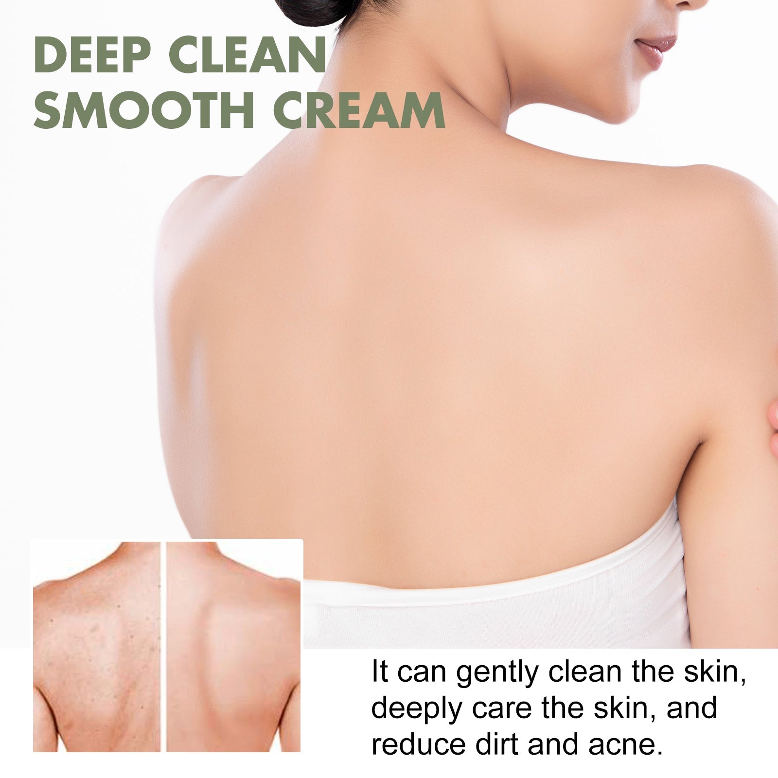 South Moon Deep Clean Smooth Cream, Improve Dark Spots Acne Exfoliation Repair Moisturizing Cream